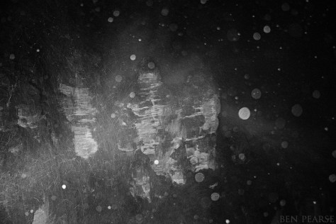 Snow over three sisters