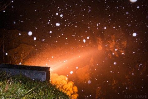 Three sisters in snow