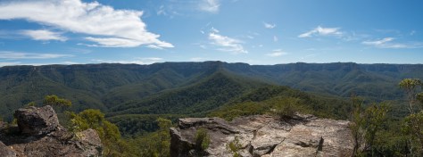 Looking back panoramic views