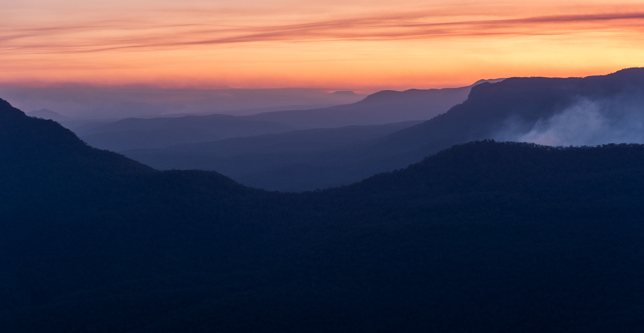 Ruined Castle Bushfire- Ben Pearse 2019